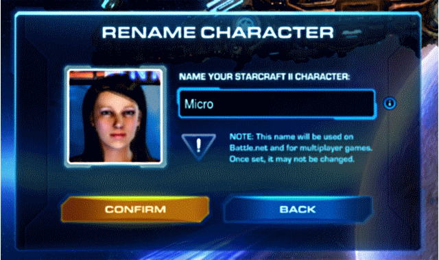 Зміна імені в StarCraft II